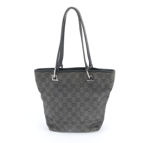GUCCI Handbags - Gucci GG Canvas 31244 Leather Tote Bag, Handbag, Shoulder Black, Women's